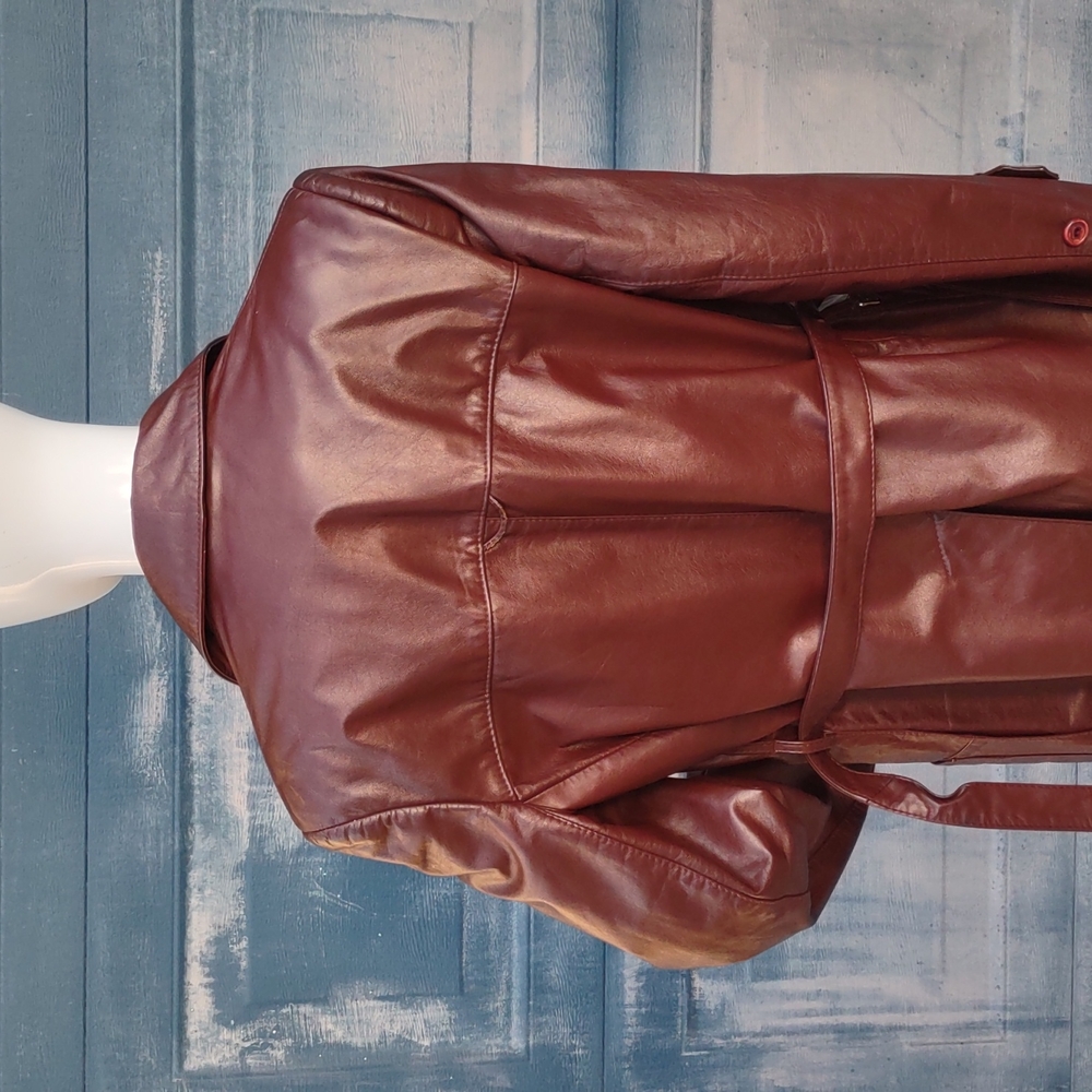 Etienne Aigner Vintage Ladies Luxury Leather 3/4 Coat(Above Thighs) - Picture 11 of 17